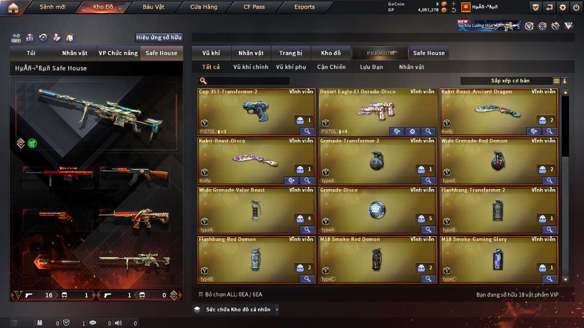 shop acc cf uy tin gia re
